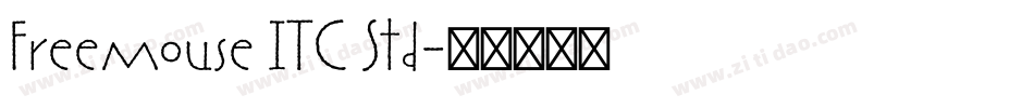 Freemouse ITC Std字体转换